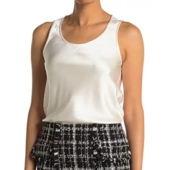 NEW Boss Hugo Boss Women Inolea Silk Blend Scoop Neck Dressy Tank Top Blouse - Picture 3 of 4